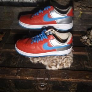 *Rare* Nike Air Force 1 Red, White, & Silver